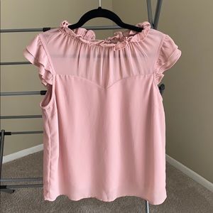 monteau pink sleeveless blouse